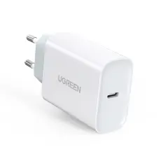 Ugreen 30W USB-C QC PD Snabbladdare Väggladdare Vit
