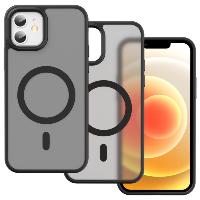 Bild 2, ColorPop iPhone 12/12 Pro Skal CH MagSafe Matt Svart