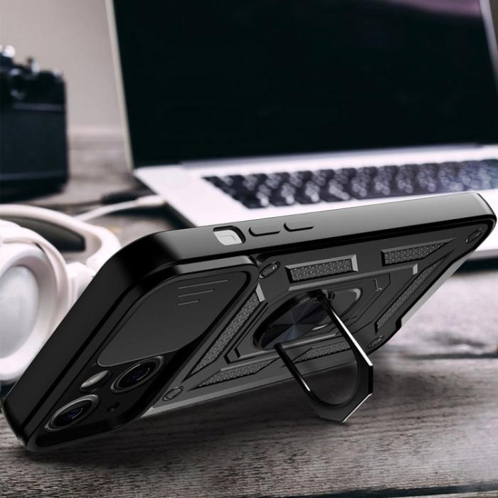 Bild 5, iPhone 14 Pro Skal CamShield Hybrid Ring Svart