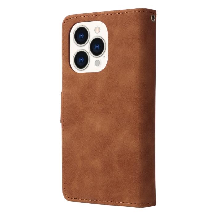 Bild 3, iPhone 14 Pro Fodral Flerfack Multifunktionell Brun
