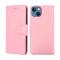 iPhone 14 Fodral Klassisk Textur Ljus Rosa