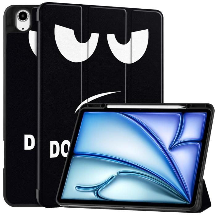 Bild 1, iPad Air 13 2025/2024 Tri-Fold Fodral Pennhållare Dont Touch Me