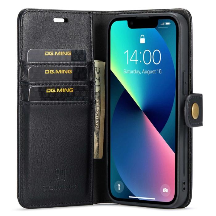 Bild 2, DG.MING iPhone 15 Plus 2in1 Magnet Fodral / Skal Svart