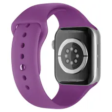 Apple Watch 42/44/45/46/49 mm Silikon Armband (M/L) Lila