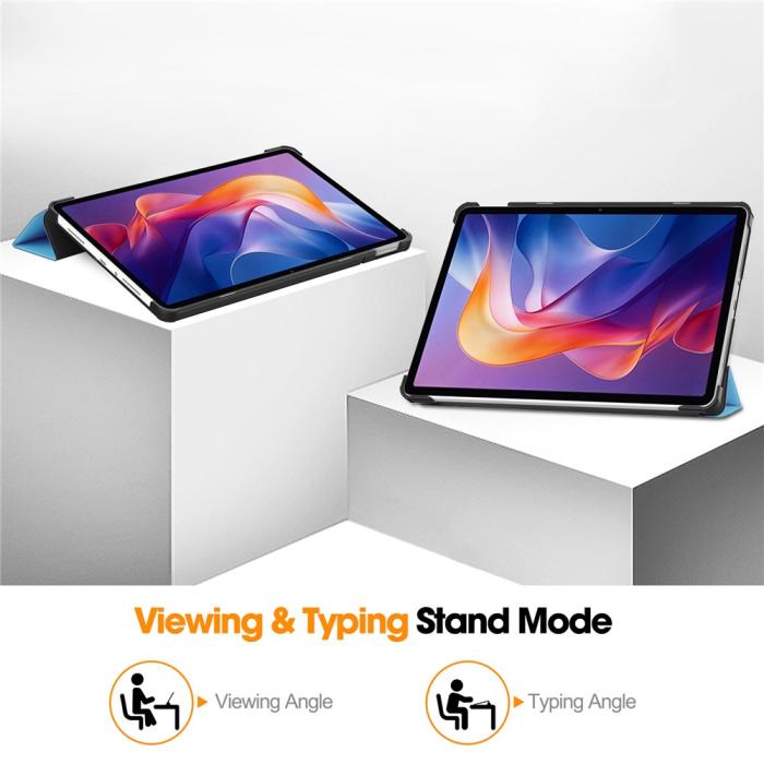 Bild 4, Xiaomi Redmi Pad 2 Fodral Tri-Fold Blå