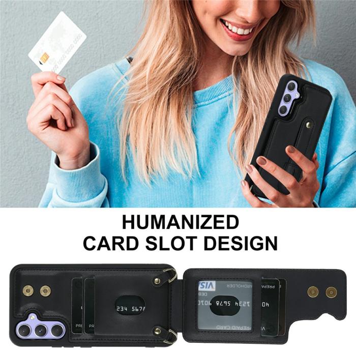 Bild 5, Samsung Galaxy S26 Skal Multifunktionellt Läder Svart
