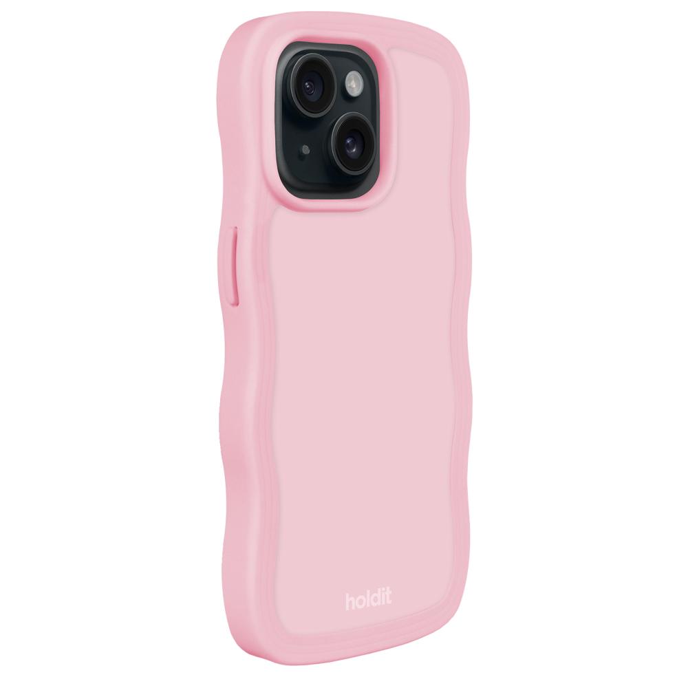 holdit iPhone 15 Plus / 14 Plus Skal Wavy Pink