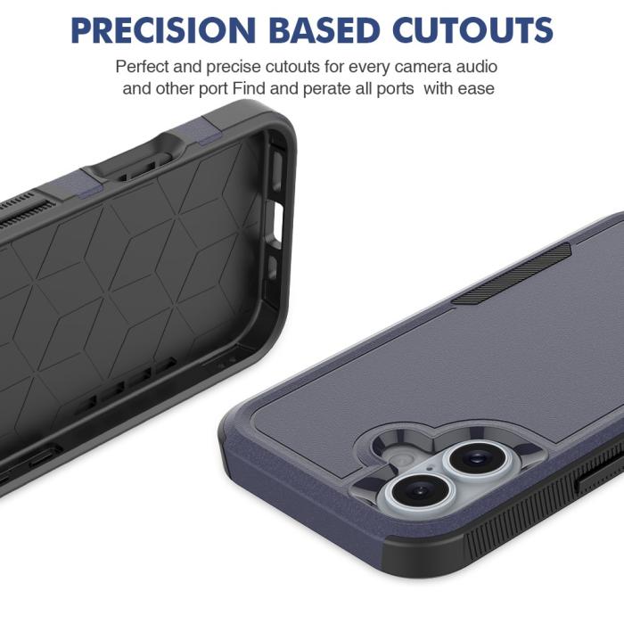 Bild 5, iPhone 16 Skal Extreme Shockproof Hybrid Mörk Blå