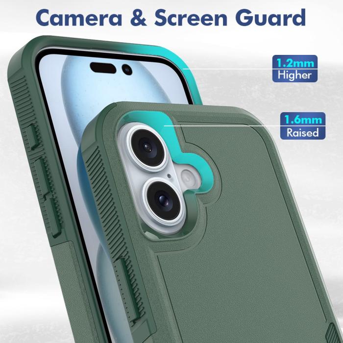 Bild 4, iPhone 16 Skal Extreme Shockproof Hybrid Grön