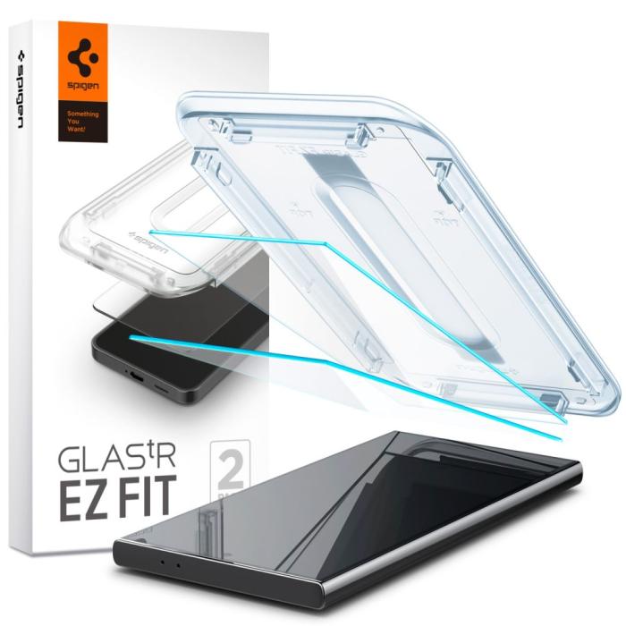 Bild 1, Spigen Galaxy S24 Ultra 2-PACK GLAS.tR 