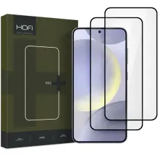 HOFI Galaxy S25 Plus 2-PACK Sk&auml;rmskydd Pro+ H&auml;rdat Glas Svart