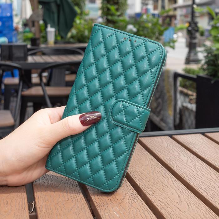Bild 4, Motorola Moto G55 5G Fodral Diamond Läder Grön