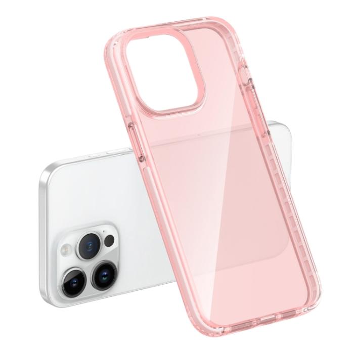 Bild 6, iPhone 15 Pro Skal Hybrid Dual-Color Rosa