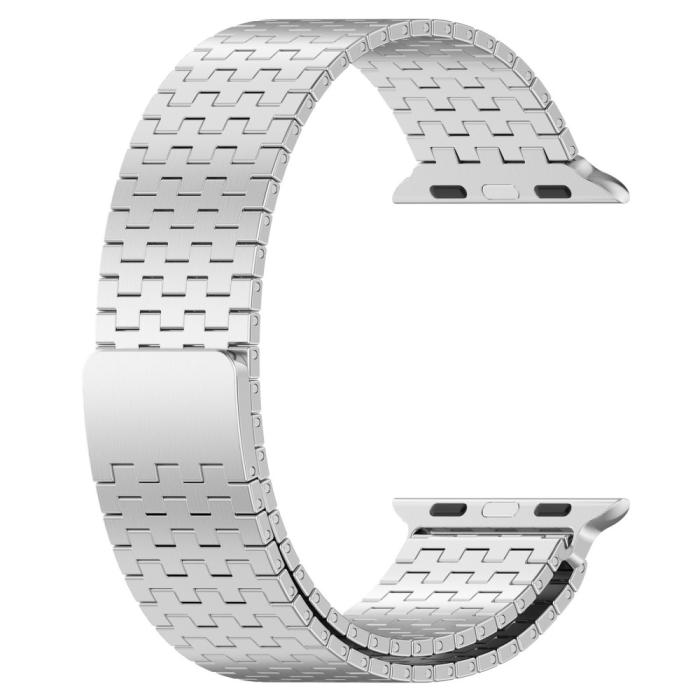 Bild 2, Apple Watch 38/40/41 mm Armband Magnetisk Loop Sil