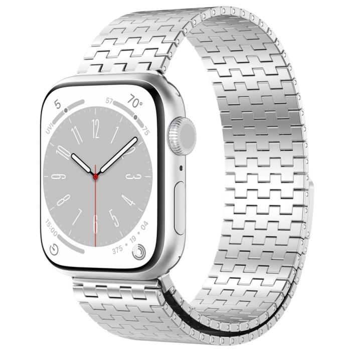 Bild 4, Apple Watch 38/40/41 mm Armband Magnetisk Loop Sil