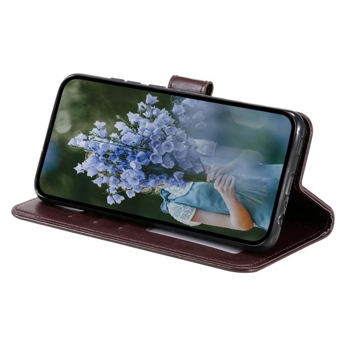Bild 2, Xiaomi 12T / 12T Pro Fodral Mandala Läder Brun