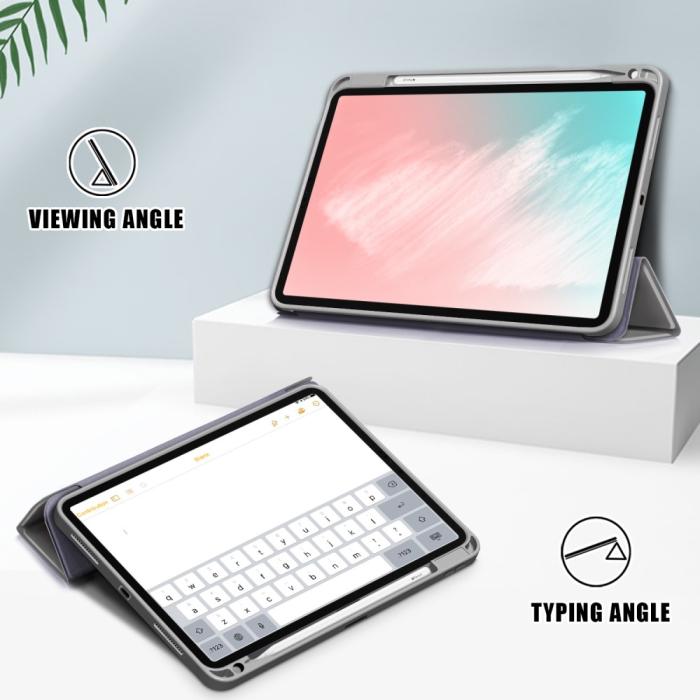 Bild 5, iPad Air 2025-2020 Fodral Tri-Fold Grå