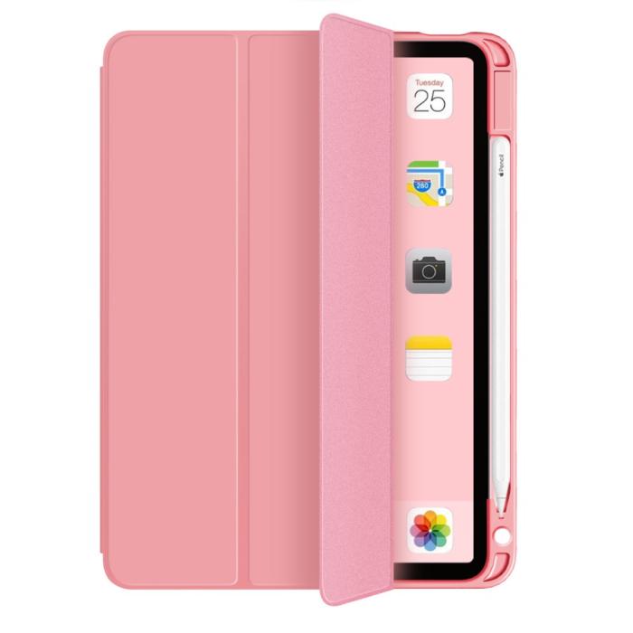 Bild 4, iPad Air 2025-2020 Fodral Tri-Fold Ljus Rosa