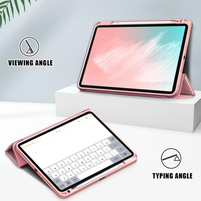 Bild 5, iPad Air 2025-2020 Fodral Tri-Fold Ljus Rosa