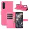OnePlus Nord - Litchi Fodral - Rosa