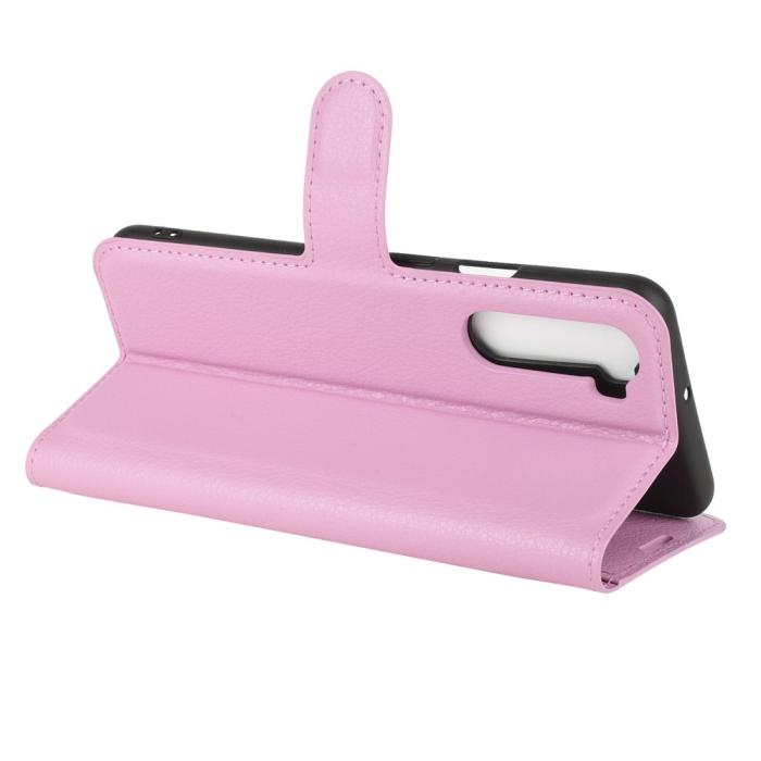 Bild 5, OnePlus Nord - Litchi Fodral - Ljus Rosa