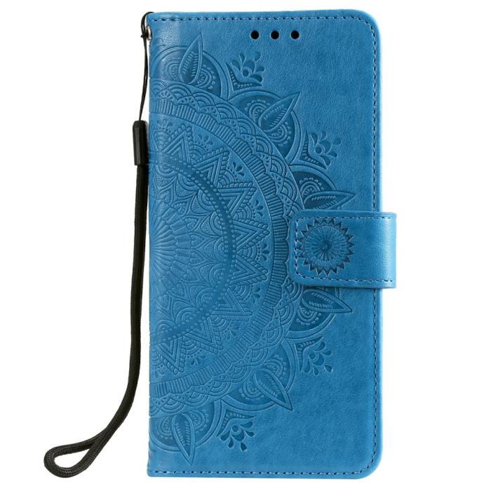 Bild 2, Samsung Galaxy A02s - Mandala Läder Fodral - Blå