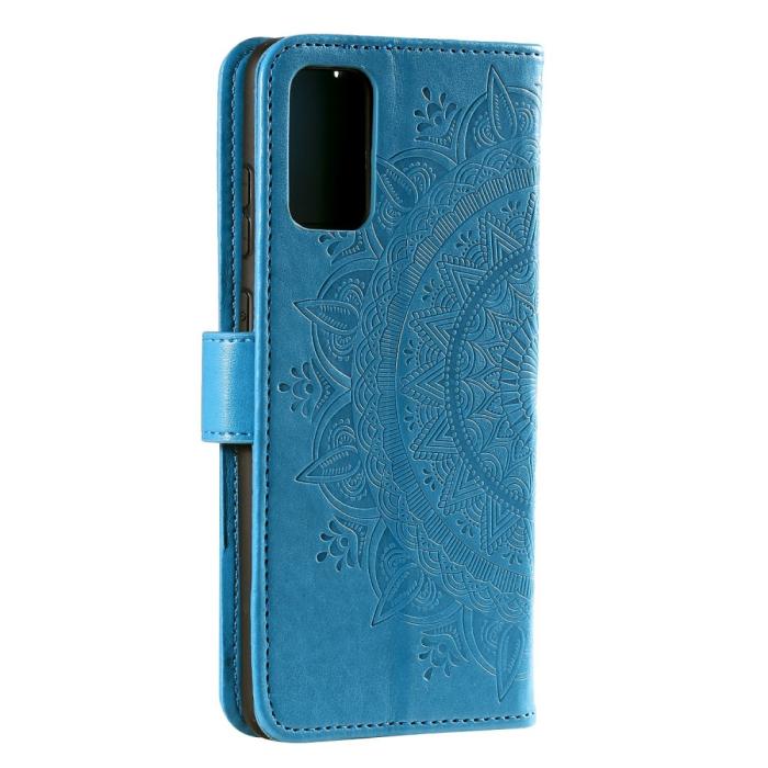 Bild 5, Samsung Galaxy A02s - Mandala Läder Fodral - Blå