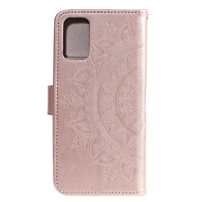 Bild 3, Samsung Galaxy A02s - Mandala Läder Fodral - Roséguld