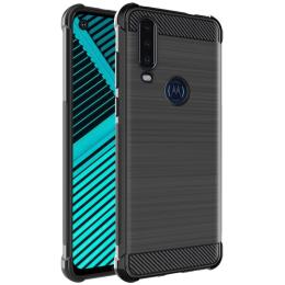 Motorola One Action - IMAK Vega Airbag TPU Skal - Svart