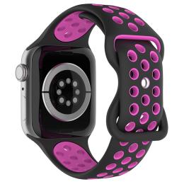 Sportarmband Dual-Color Apple Watch 42/44/45/49 mm (M/L) Svart/Lila