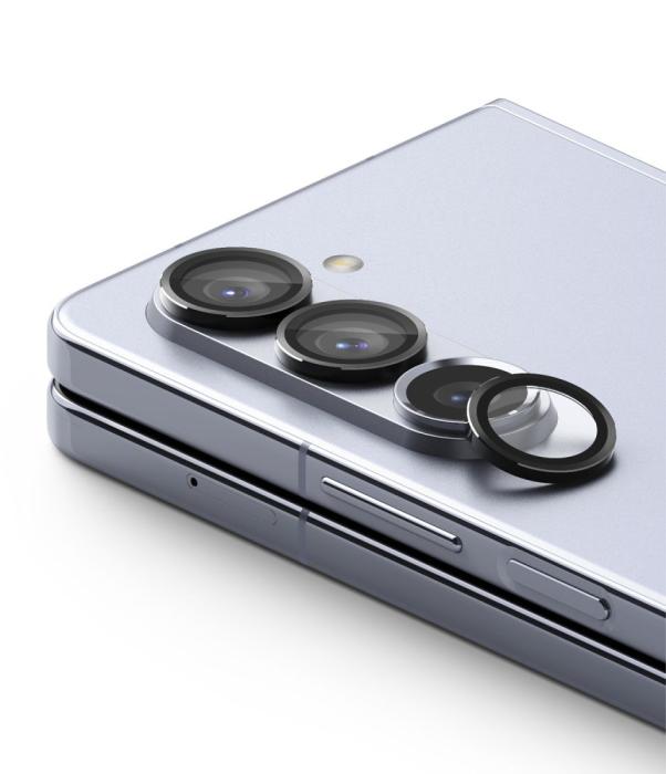 Bild 1, Ringke Samsung Galaxy Z Fold 5 Linsskydd Härdat Glas Svart