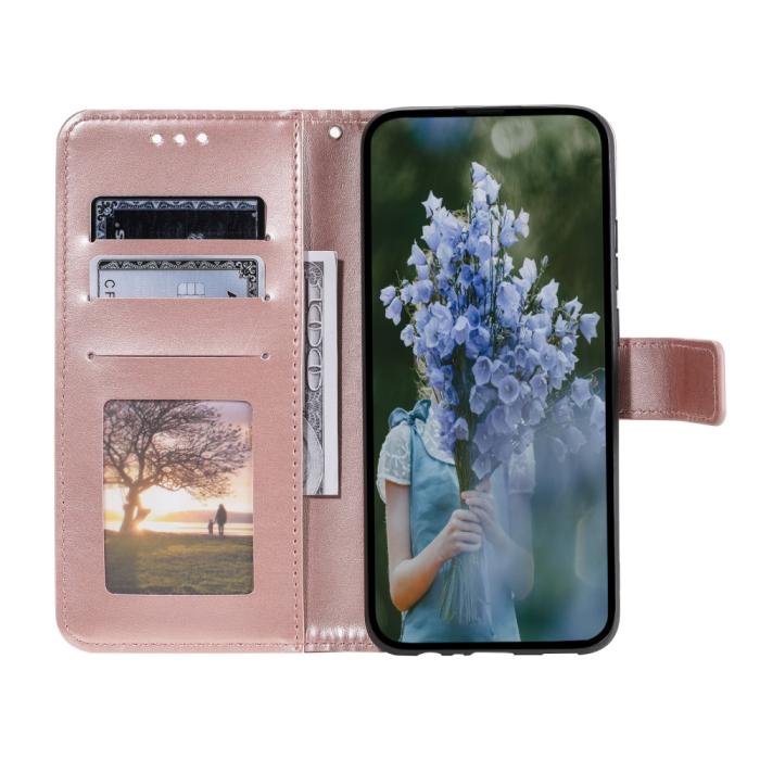 Bild 2, Samsung Galaxy A34 5G Fodral Mandala Läder Roséguld