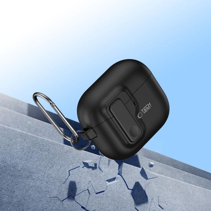 Bild 6, Tech-Protect AirPods 4 Skal Slim Hook Svart