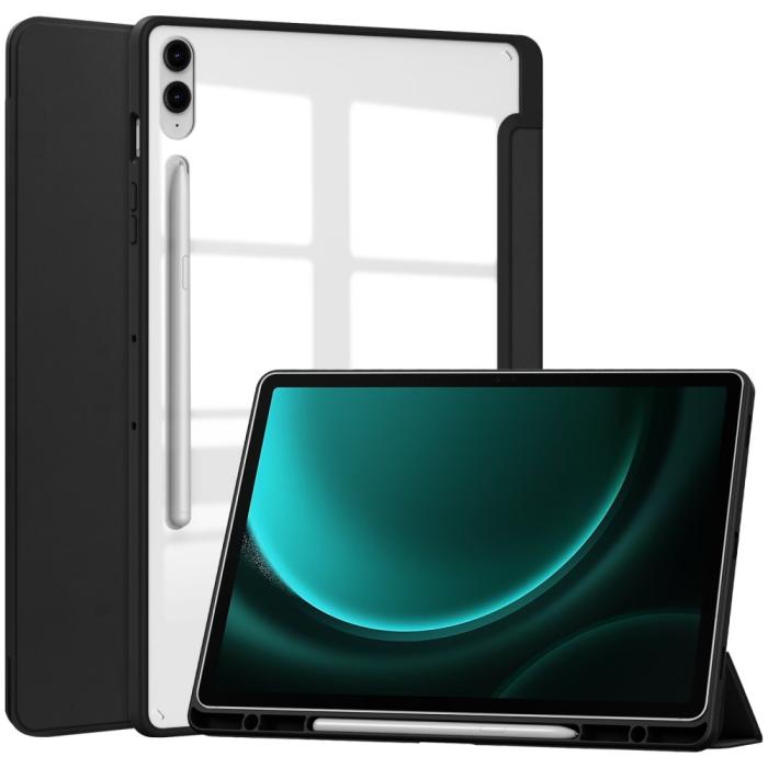 Bild 1, Galaxy Tab S9 FE Plus Fodral Hybrid Pennhållare Svart