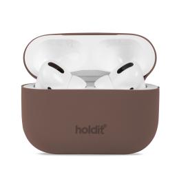 holdit AirPods Pro Skal Silikon Nygård Dark Brown