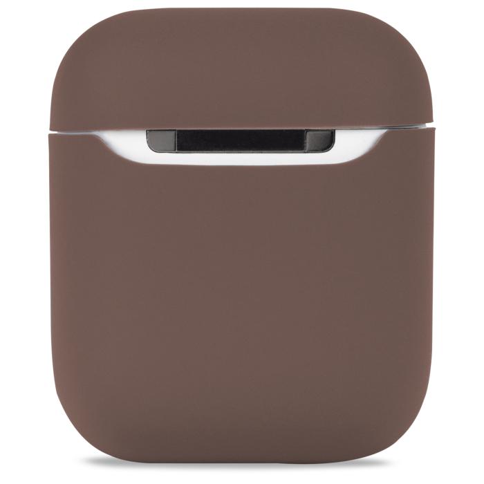 Bild 2, holdit AirPods 1/2 Skal Silikon Nygård Dark Brown