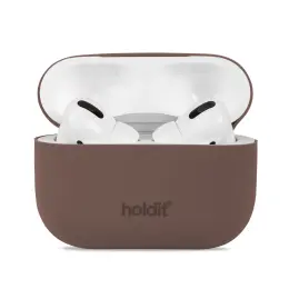 holdit AirPods Pro Skal Silikon Nygård Dark Brown