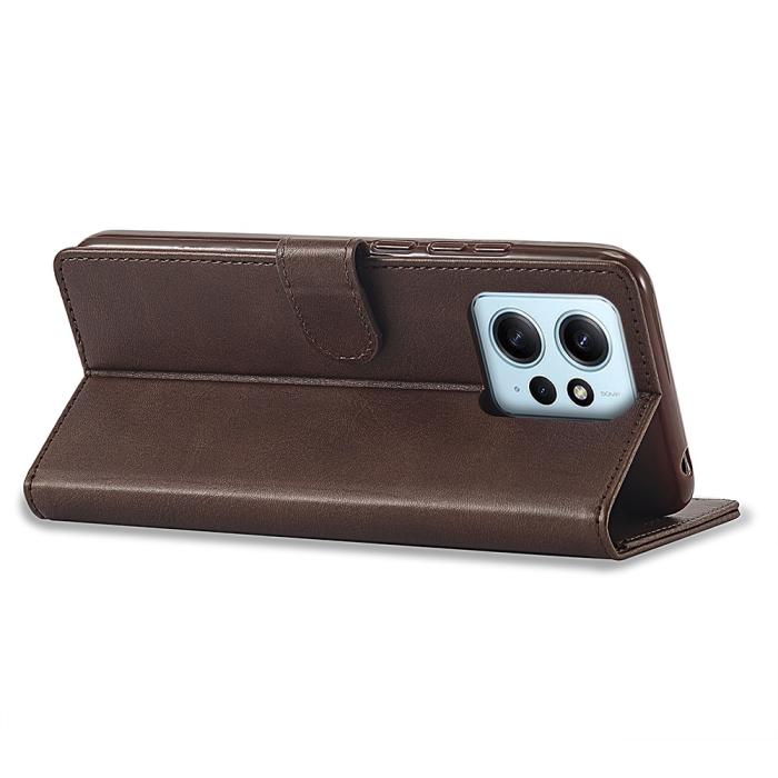 Bild 4, LC.IMEEKE Xiaomi Redmi Note 12 4G Fodral Läder Brun