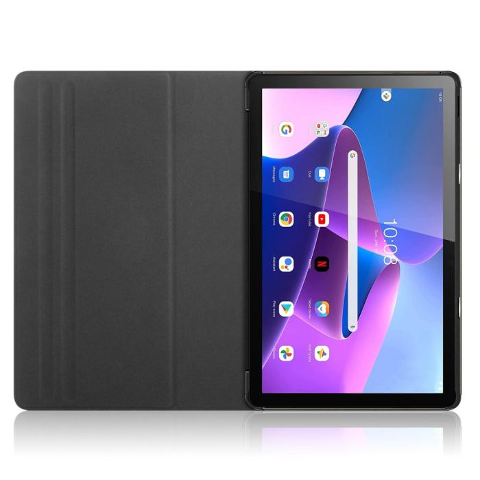 Bild 3, Lenovo Tab M10 Gen 3 Fodral 360 Rotation Case Stand Svart