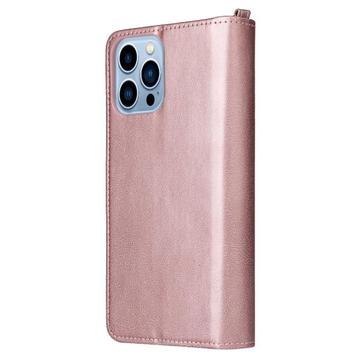 Bild 3, iPhone 13 Pro Fodral/Skal 2in1 Magnet Multifunktionellt Roséguld