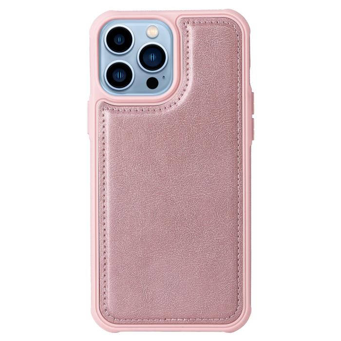 Bild 5, iPhone 13 Pro Fodral/Skal 2in1 Magnet Multifunktionellt Roséguld