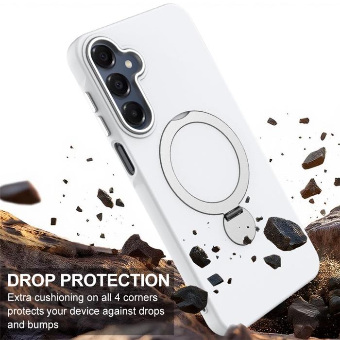 Bild 4, Samsung Galaxy A16 Skal MagSafe Kickstand Hybrid Vit