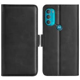 Motorola Moto G71 Fodral Med Magnetisk Stängning Svart