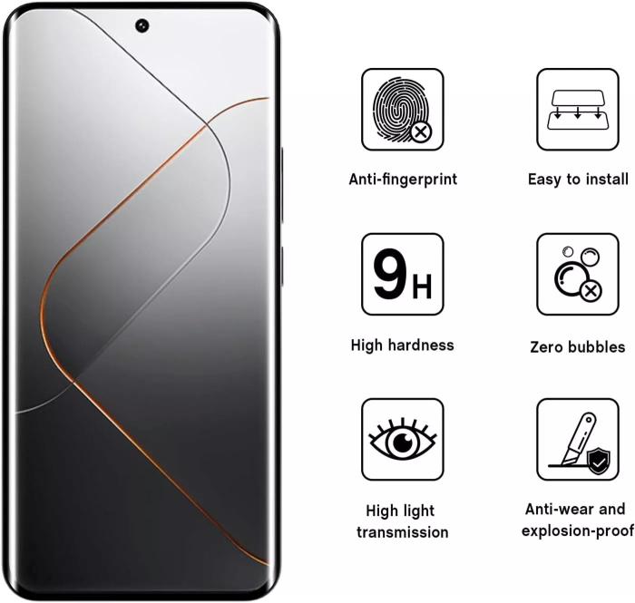 Bild 2, 2-Pack Xiaomi 14T/14T Pro Skärmskydd Härdat Glas