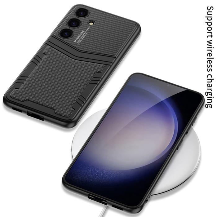Bild 6, GKK Galaxy S24 Plus Skal Hybrid Läder Litchi