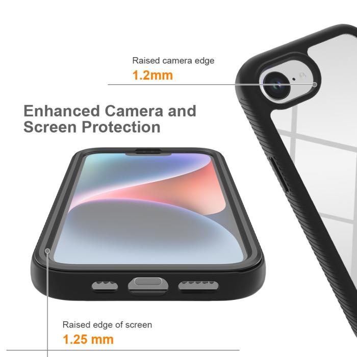 Bild 3, iPhone 17e / 16e Skal 360 Hybrid Defense Svart