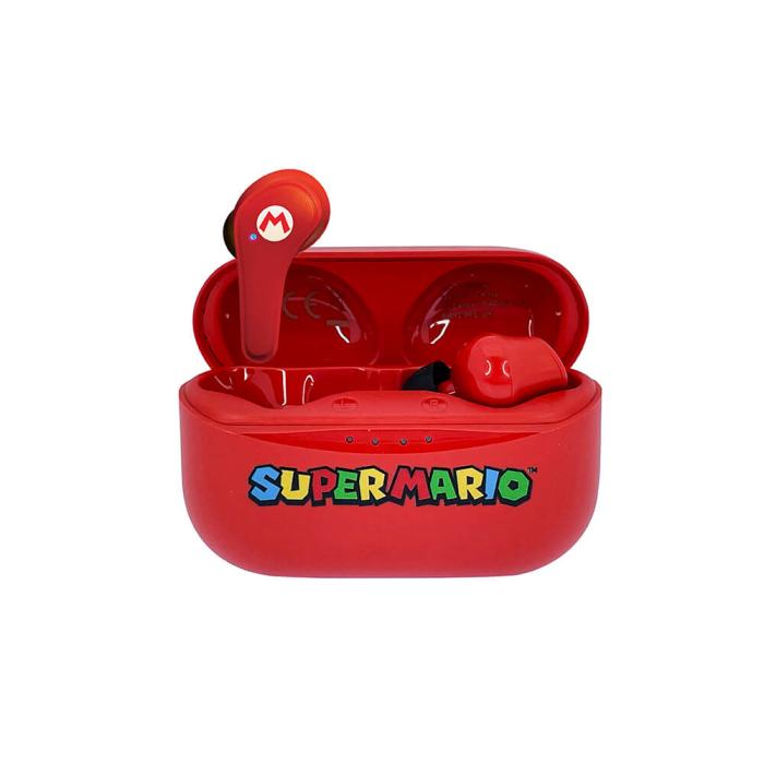 Bild 7, Super Mario Hörlur In-Ear TWS Bluetooth Röd