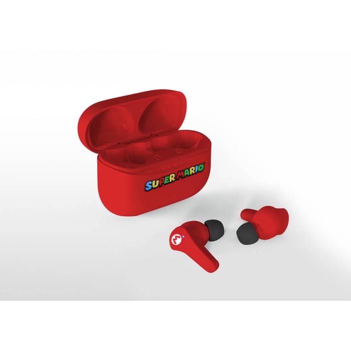 Bild 10, Super Mario Hörlur In-Ear TWS Bluetooth Röd