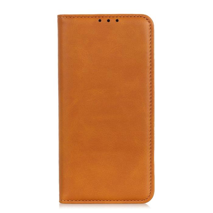 Bild 2, Samsung Galaxy S22 Plus Fodral Flip Split Läder Brun
