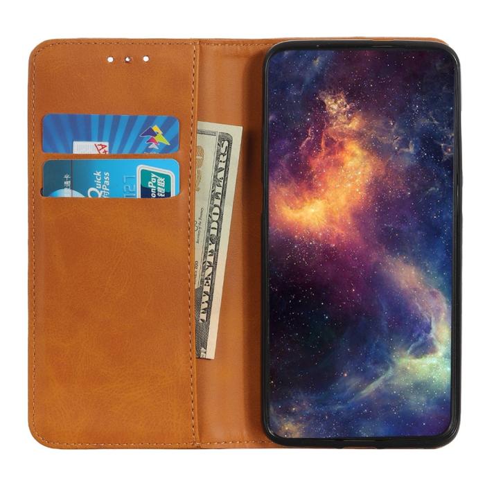 Bild 4, Samsung Galaxy S22 Plus Fodral Flip Split Läder Brun
